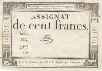 Frankreich 100 Francs 18 Nivose Year III - 7.1.1795 - Sign. Fere - Serial 2379