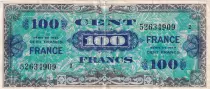 Frankreich 100 Francs Allied Military Currency - 1944 Serial small 2