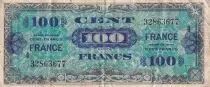 Frankreich 100 Francs Allied Military Currency - 1945 - Serial 4
