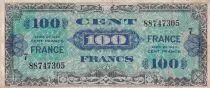 Frankreich 100 Francs Allied Military Currency - 1945 - Serial 7