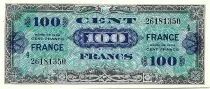 Frankreich 100 Francs Allied Military Currency - 1945 Serial 4 aUNC