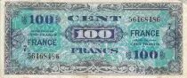 Frankreich 100 Francs Allied Military Currency - 1945 Serial 7 - VF