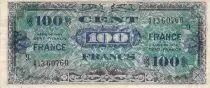 Frankreich 100 Francs Allied Military Currency - 1945 Serial 9 - VG to F
