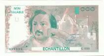 Frankreich 100 Francs Balzac 1980 - Serial G.038 - Echantillon