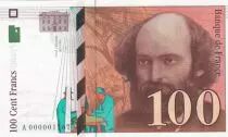 Frankreich 100 Francs Cezanne - 1997 A000001767 small number