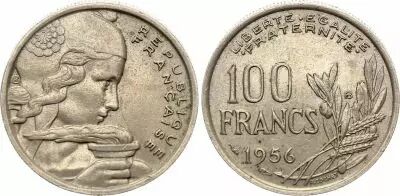 Frankreich 100 Francs Cochet - 1956 B Beaumont-le Roger