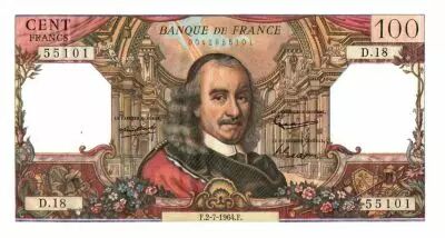 Frankreich 100 Francs Corneille - 1964-07-02 - Serial D.18