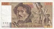 Frankreich 100 Francs Delacroix - 1978 - Serial B.9 - Fay.69.1h