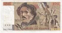 Frankreich 100 Francs Delacroix - 1978 - Serial G.4 - Fay.69.1c
