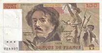 Frankreich 100 Francs Delacroix - 1978 - Serial N.9 - Fay.69.1h
