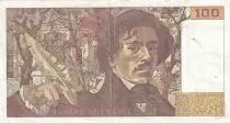 Frankreich 100 Francs Delacroix - 1978 - Serial N.9 - Fay.69.1h