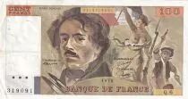 Frankreich 100 Francs Delacroix - 1978 - Serial Q.6 - Fay.69.1d