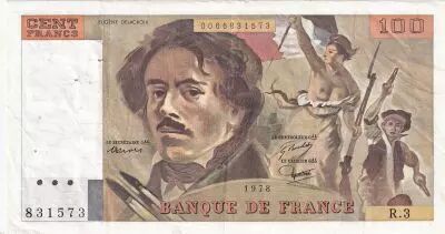 Frankreich 100 Francs Delacroix - 1978 - Serial R.3 - Fay.69.1b