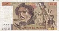 Frankreich 100 Francs Delacroix - 1978 - Serial T.4 - Fay.69.1c