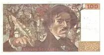 Frankreich 100 Francs Delacroix - 1978 Serial B.9 - Large watermark - VF
