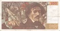 Frankreich 100 Francs Delacroix - 1978 Serial H.4 - Hatched - VF