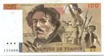 Frankreich 100 Francs Delacroix - 1978 Serial K.2 - P.153 - F+