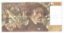 Frankreich 100 Francs Delacroix - 1978 Serial V.8 - Small watermark - VF