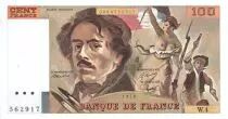 Frankreich 100 Francs Delacroix - 1978 Serial W.4