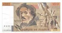 Frankreich 100 Francs Delacroix - 1984 Serial V.77 - XF