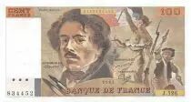Frankreich 100 Francs Delacroix - 1987 Serial J.127 - XF