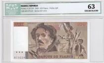 Frankreich 100 Francs Delacroix - 1989 Serial Y.155 - ICG 63 UNC