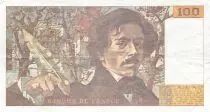 Frankreich 100 Francs Delacroix - 1991 Serial F.171 - Small watermark - F+