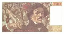 Frankreich 100 Francs Delacroix - 1991 Serial K.170 - Small watermark - VF+