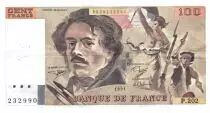 Frankreich 100 Francs Delacroix - 1991 Serial P.202 - VF