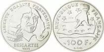 Frankreich 100 Francs Descartes - 1991 - Essai - Silver