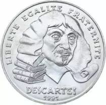 Frankreich 100 Francs Descartes - 1991 Silver