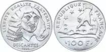 Frankreich 100 Francs Descartes - 1991 Silver