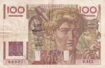 Frankreich 100 Francs Farmer - 02-11-1951 - Serial D.413 - VF