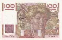 Frankreich 100 Francs Farmer - 04-09-1952 - Serial B.468