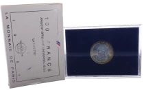 Frankreich 100 Francs General La Fayette - 1987 - Silver - Without case and certificate - BU