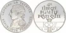 Frankreich 100 Francs General La Fayette - 1987