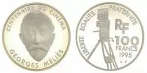Frankreich 100 Francs Georges M&eacute;lies - 100 years of Cinema - 1995 Proof