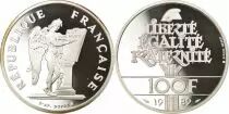 Frankreich 100 Francs Human Rights- 1989 - Proof - with certificate