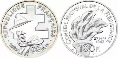 Frankreich 100 Francs Jean Moulin - 1993