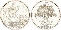 Frankreich 100 Francs Liberty - 1986 Silver Piefort 30g