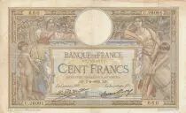 Frankreich 100 Francs LOM - large cartridges - 07-08-1930 - Serial U.26091