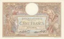 Frankreich 100 Francs LOM - large cartridges - 09-06-1932 - Serial H.35535