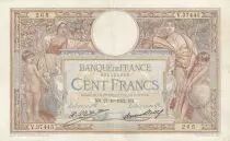 Frankreich 100 Francs LOM - large cartridges - 27-10-1932 - Serial V.37445