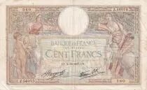 Frankreich 100 Francs Luc Olivier Merson - 02-12-1937 - Serial Z.56075