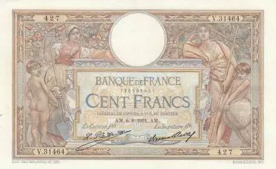 Frankreich 100 Francs Luc Olivier Merson - 06-08-1931 -  Serial V.31464