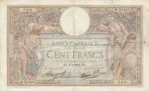 Frankreich 100 Francs Luc Olivier Merson - 09-09-1937 -  Serial M.55463