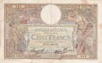 Frankreich 100 Francs Luc Olivier Merson - 09-09-1937 -  Serial W.55537