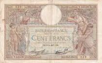 Frankreich 100 Francs Luc Olivier Merson - 09-09-1937 -  Serial Y.55536