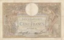 Frankreich 100 Francs Luc Olivier Merson - 09-09-1937 - Serial E.55507