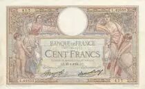 Frankreich 100 Francs Luc Olivier Merson - 18-01-1934-  Serial L.42855